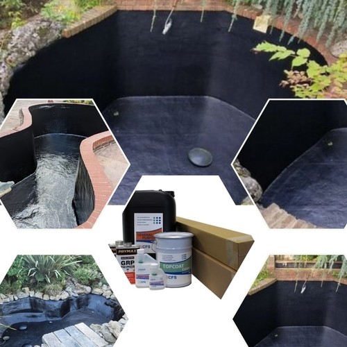 Glass fibre pond lining - fibre,