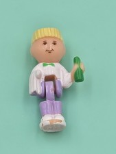 Vintage 1992 Bluebird Polly Pocket Pool Party Blonde Waiter Figure