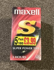 Maxell E-180 S Blank VHS Tapes