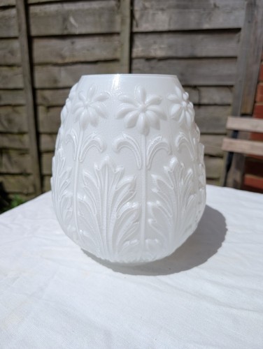 Vintage white frosted glass - vintage,