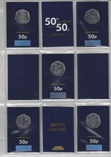2019 Culture Set 50th Anniversary Kew Gardens Fifty Pence 50p Change Checker BU