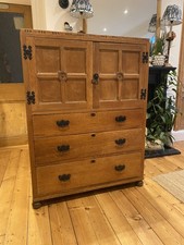 SUPERB   CARVED OAK ARTS AND