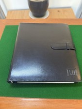 Dunhill Black Notebook And Address Book 4 Ring Binder With 6 Card Slots