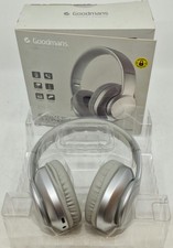 Goodmans Wireless Pro Headphones Extended Battery Life Silver