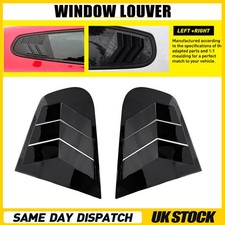 2x Gloss Black Rear Side