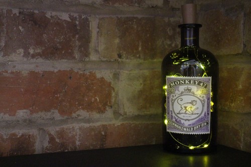 Monkey gin bottle lamp - monkey,