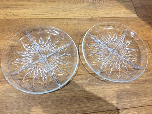 Glass serving cookie tray