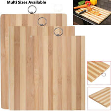 BAMBOO WOODEN WOOD CHOPPING BOARD KITCHEN FOOD CUTTING SLICING SERVING PLATTER