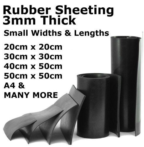 Rubber sheet 3mm solid - rubber,