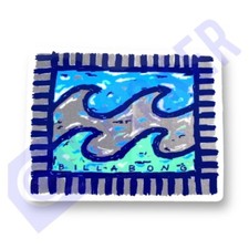 1980s Billabong Premium Surf Sticker Blue Surfing Surfboard VW Vintage Camper