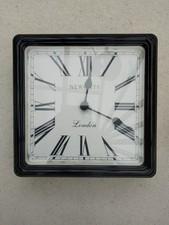 Newgate square black wall clock 40cm x 40cm