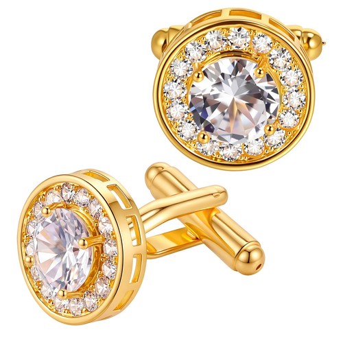 Shimmeroo gold cufflinks - shimmeroo,