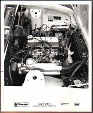 Triumph 1500TC engine view Original black & white Press Photo No. 241430 1973