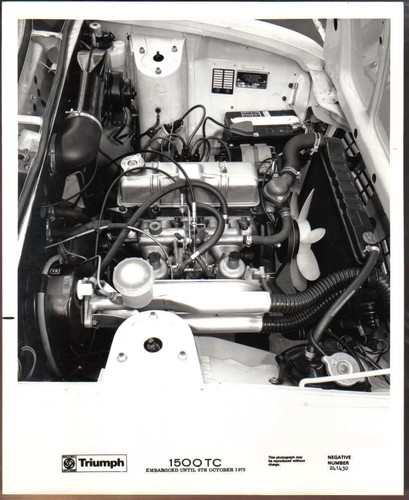 Triumph 1500tc engine view - 1500tc,