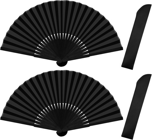 Hand fan folding pcs - hand, 2