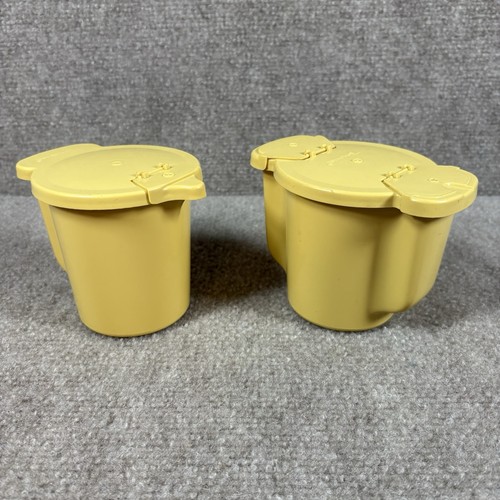 Vintage gold tupperware - vintage,