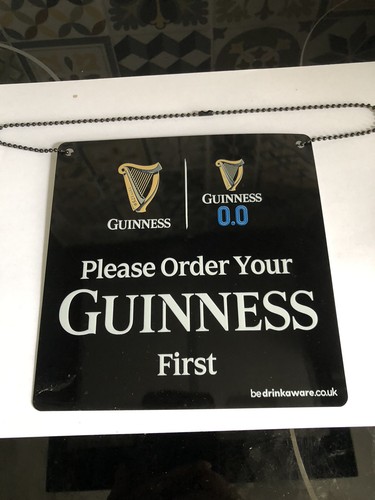 Guinness metal pump hanger pub - guinness,