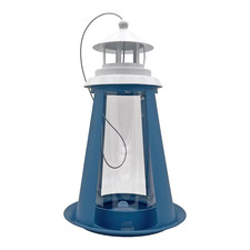 Steel Hanging Hopper Bird Feeder 2 lb Outdoor Wild Bird Seed Feeder