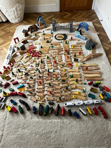 Huge wooden railway job lot - huge,