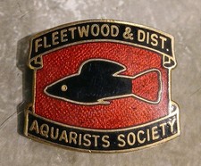FLEETWOOD & Dist. Aquarists Society Enamel Pin Badge 