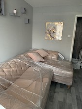 NEXT Gosford Corner Medium Sofa Chaise Almond Colour Ex Display New Price Tags