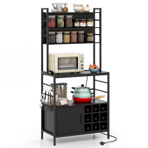 Bakers rack with power - with, outlet