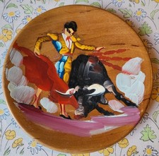 Vintage Oriental Oil on Wood -