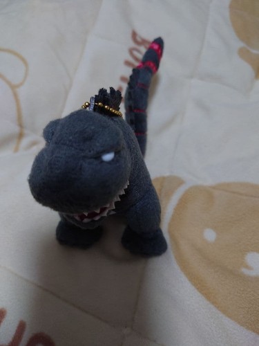 Godzilla stuffed toy key - , chain