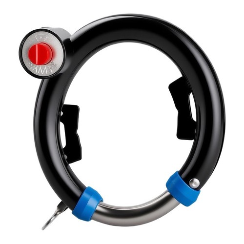 Metal horseshoe bike lock with - metal,