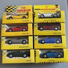 Maisto / Shell Sports Car & Super Car Collection 8 x Diecast Boxed Model Cars