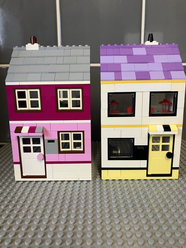 Lego town houses white - lego,