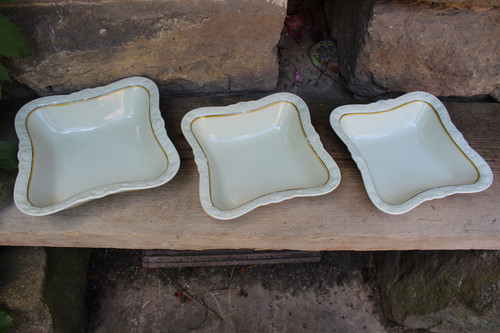 Bowl set ivory - ivory, floral
