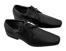 Cedar Wood State Men Black Leather Dress Pointy Toe Loafer Slip On Shoes Size 8