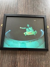 UK skateboarding  Pool rider photo art framed print by Trawler