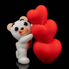 Valentine love bear - bear, light
