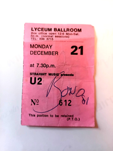 Rare london lyceum - u2,