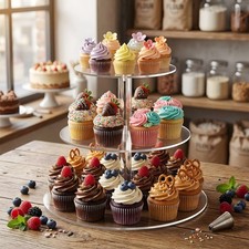 Clear acrylic cupcake - acrylic, stand