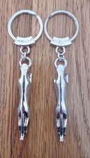 2 Leaping Jaguar Keyrings  