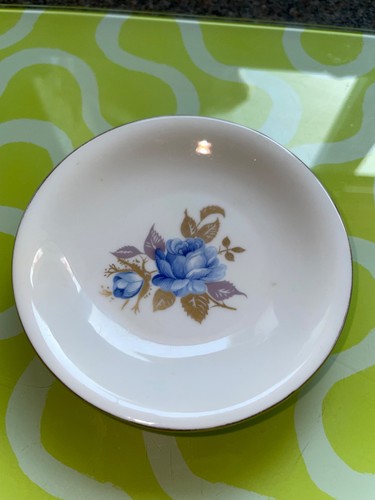 Aynsley blue rose pin dish