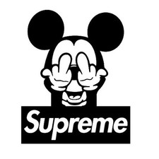 SUPREME VINYL STICKER FOR