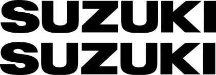 Suzuki tank fairing stickers
