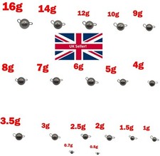 Fishing Jig Head Ball Tungsten Cheburashka Weights Cheb Sinker from 0.5g - 16g