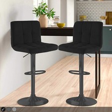 Neo Bar Stools  2X Matt Black