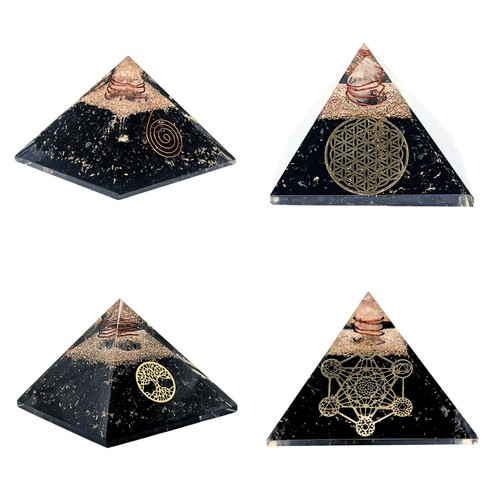 Black tourmaline orgonite - black,