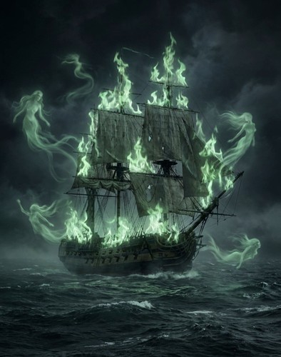Ghost ship with - ghost,