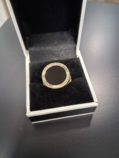 9CT GENTS 9CT ONYX SIGNET RING
