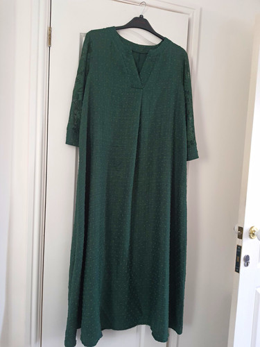 Women green maxi dress - women's,