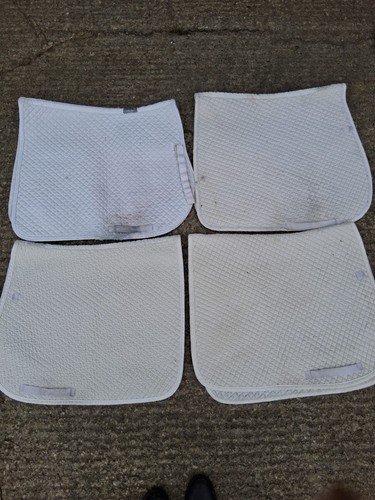 Saddle cloths cob size white - cloths,, size,