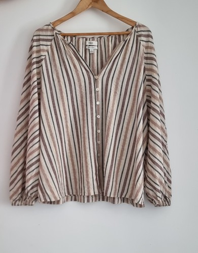 Ladies linen blend striped - ladies,