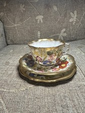 Vintage Hammersley Queen Anne Tea Cup & saucer and small sideplate Bone China